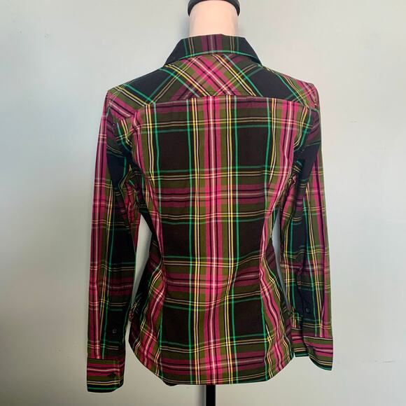 J. Crew Slim-fit Button Down Shirt in Pink Stewart Tartan Size 4 - Picture 5 of 9